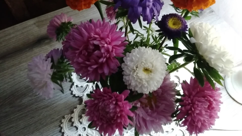 Букеты в домашних условиях из астр