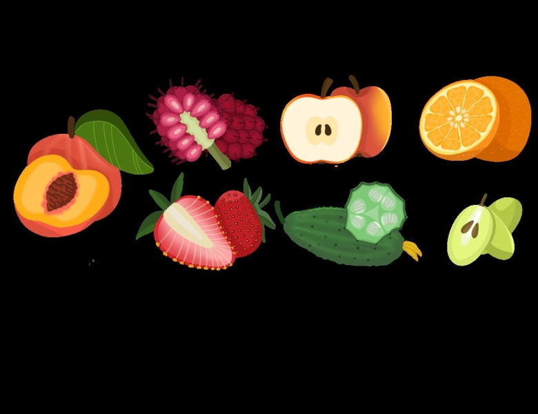Вектор фрукты