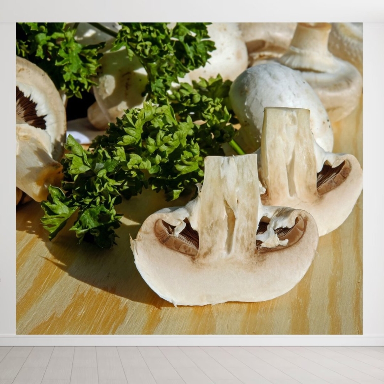 Шампиньон в разрезе