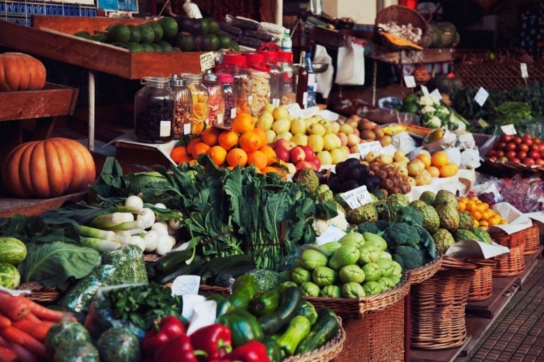 Овощи на рынке