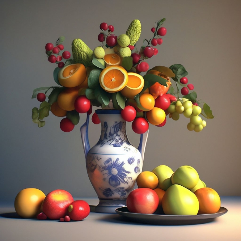 Натюрморт из фруктов