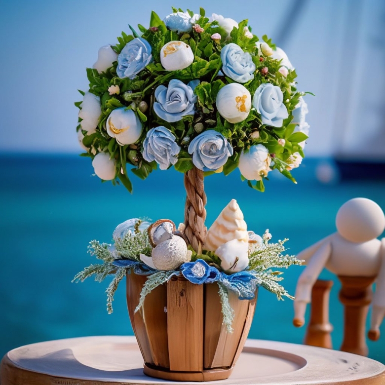 Купить топиарий из живых растений