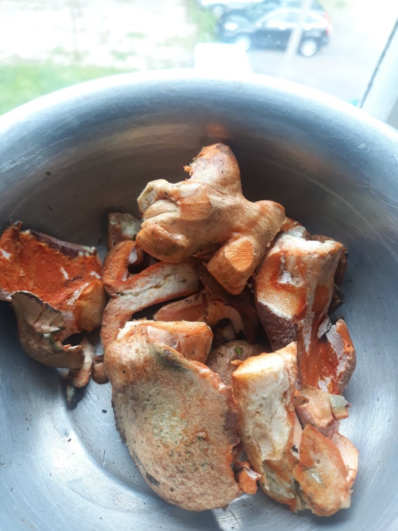 Жареные лисички