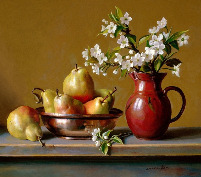 Натюрморт с грушами