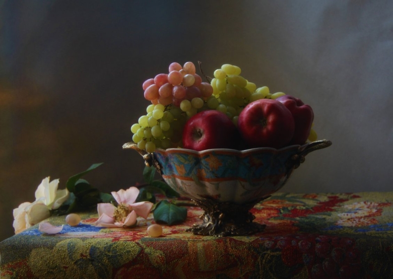 Натюрморт с виноградом Рембрандта