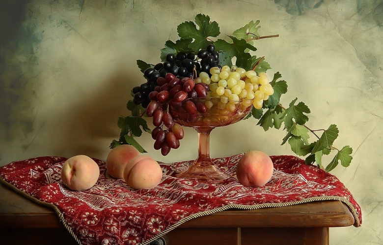 Эмили Прейер натюрморт с персиками