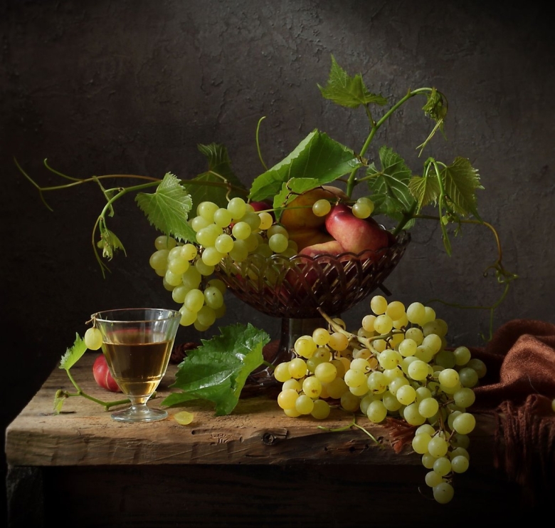 Фотонатюрморты с виноградом