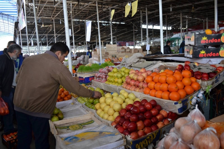 Рынок в Таджикистане Душанбе