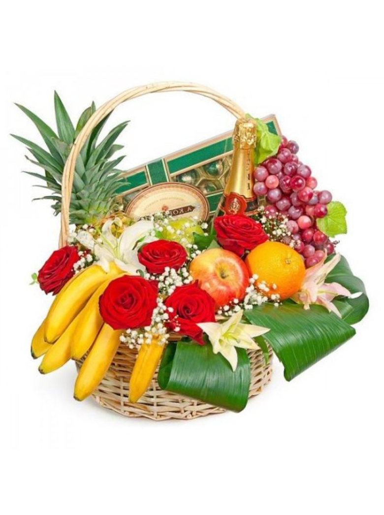 Корзина с фруктами в подарок