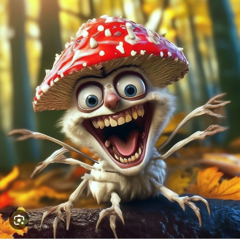 Веселый мухомор картинки