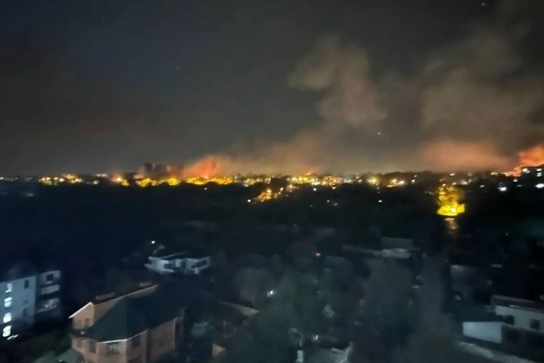 Взрыв ночью