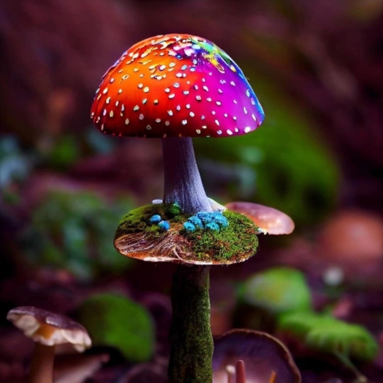 Грибы красного цвета