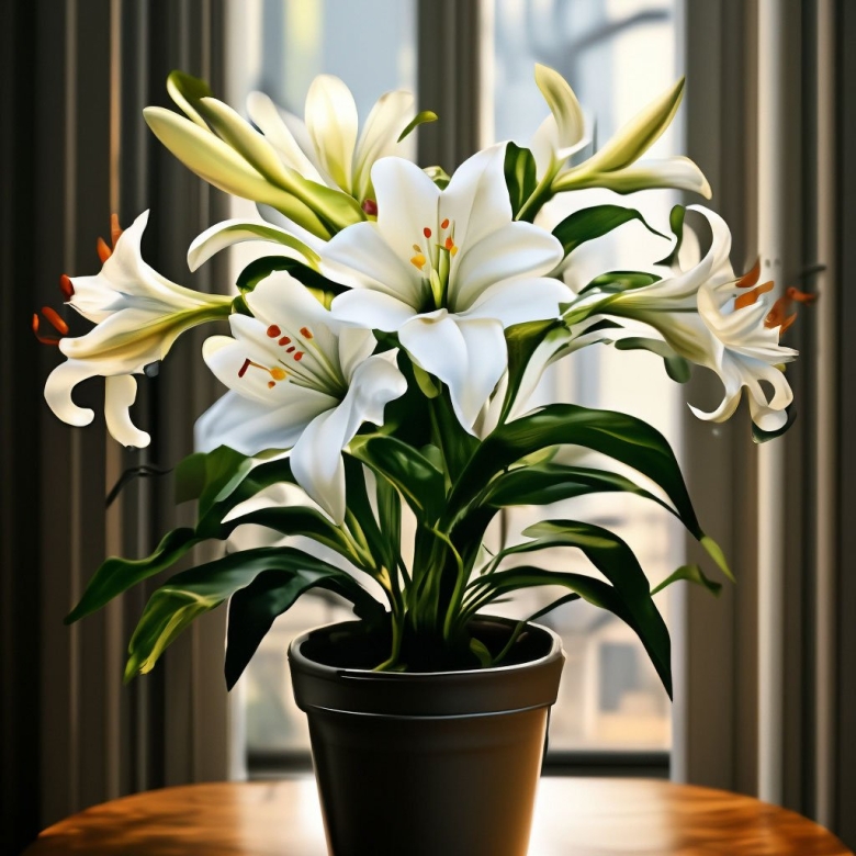 Комнатное растение лилия