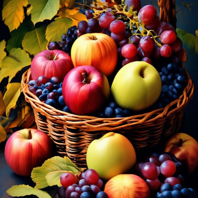 Осенние фрукты и овощи