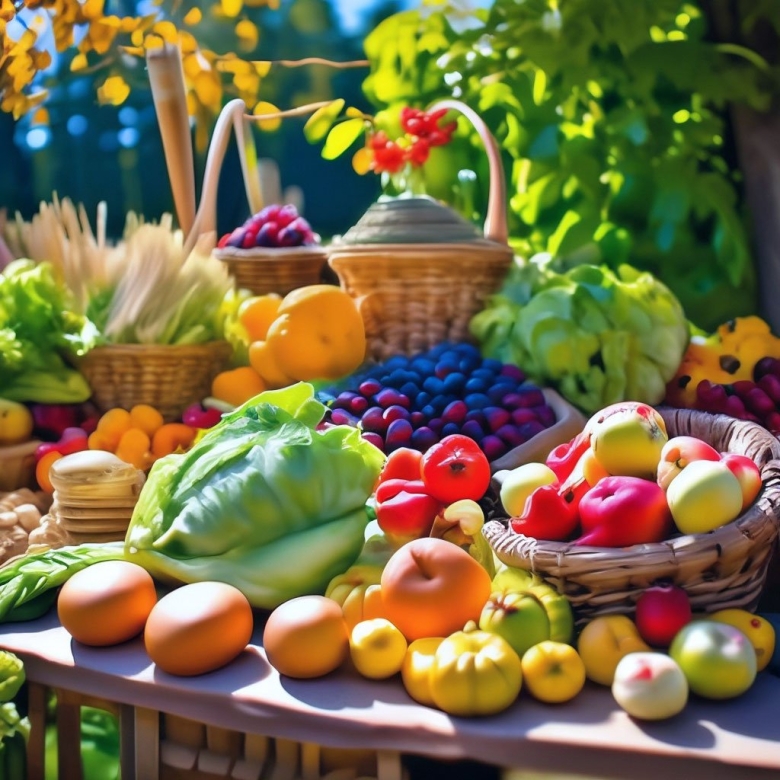 Органические фрукты и овощи