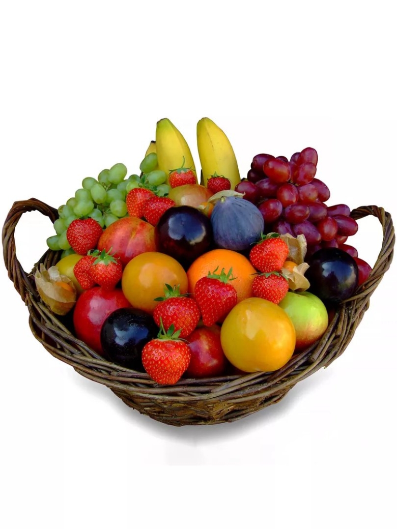 Корзинка с овощами и фруктами