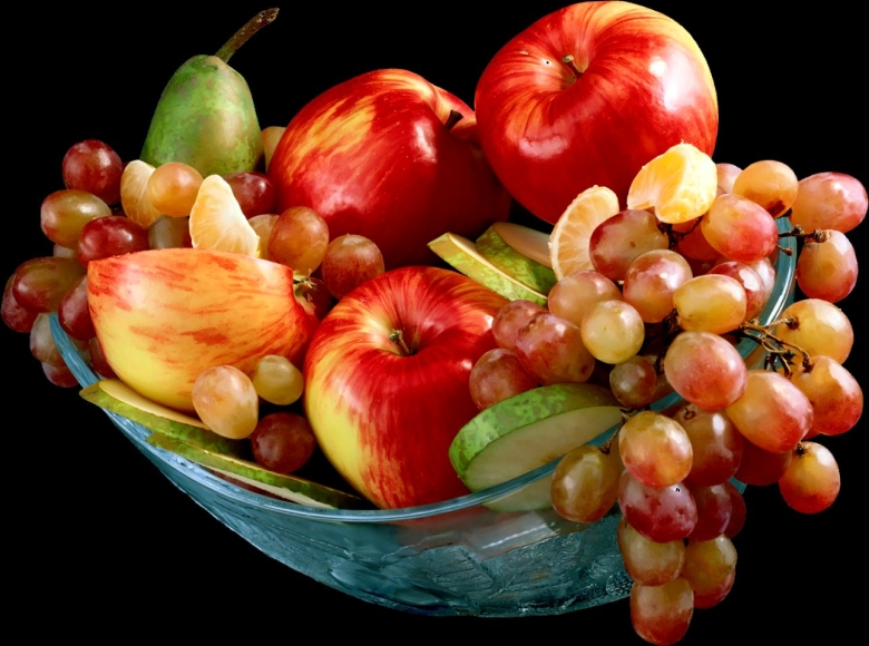Фрукты в вазе