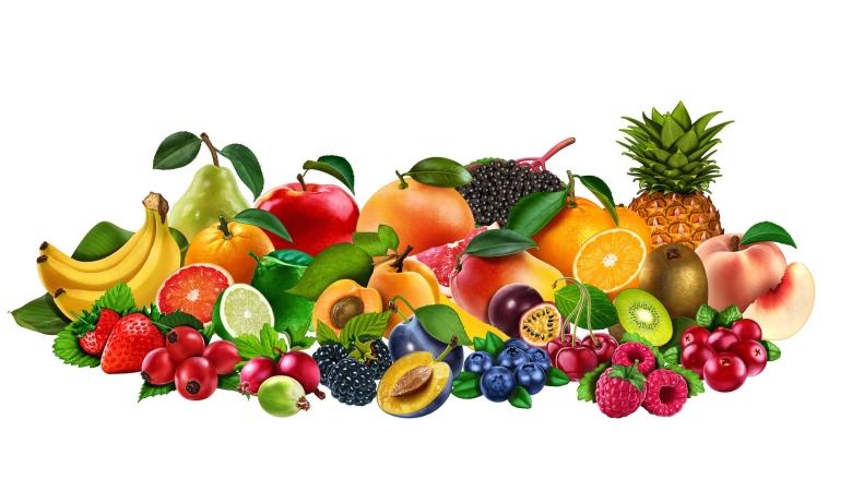 Красивые овощи и фрукты