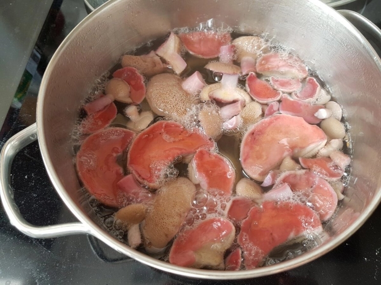 Вареные козлята грибы