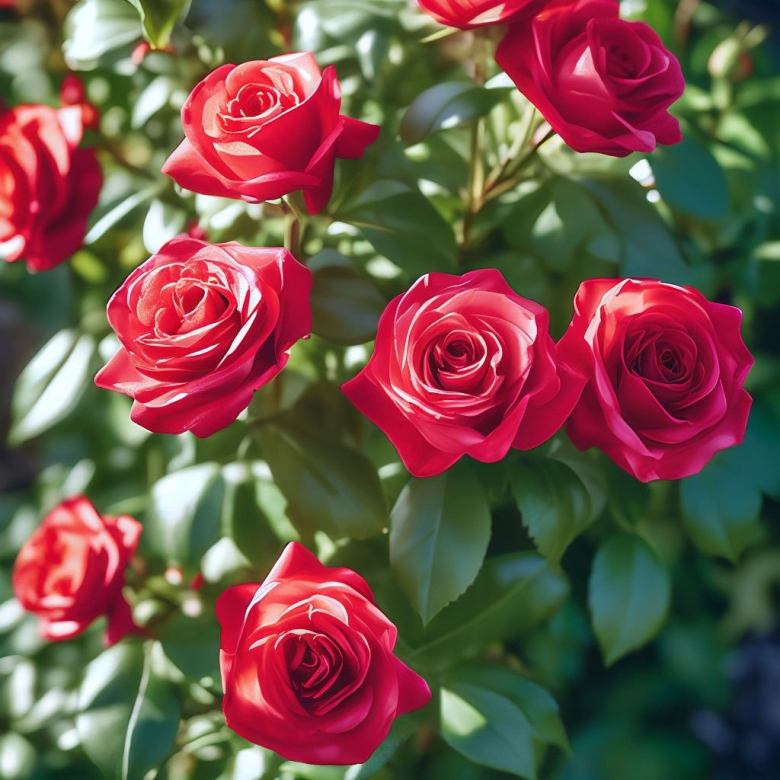 Роза ред ривер флорибунда