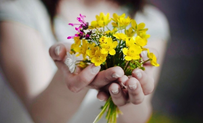 Букет в руках