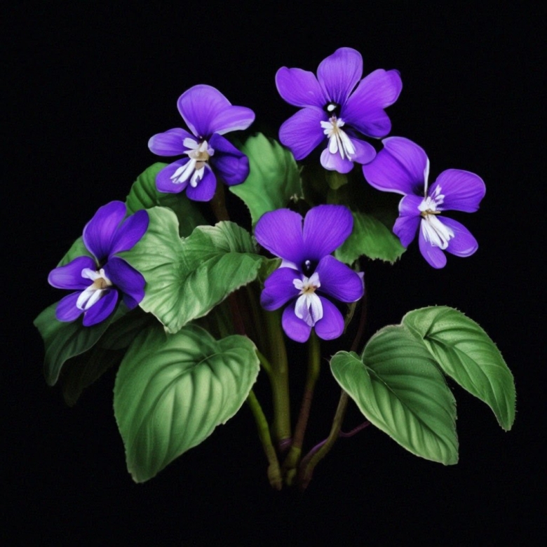 Цветок фиалка
