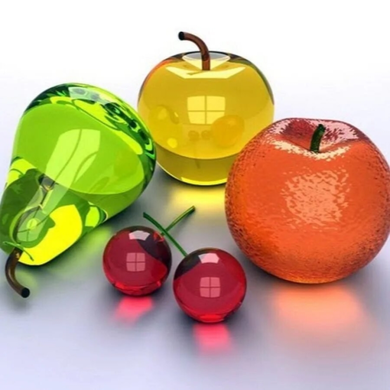 Стеклянные фрукты