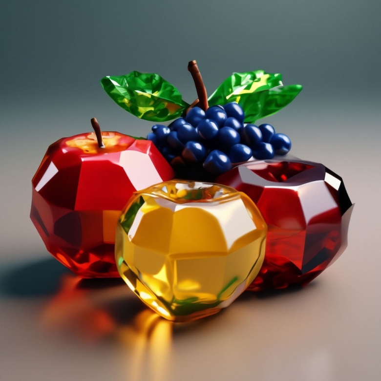 Яблоко из стекла