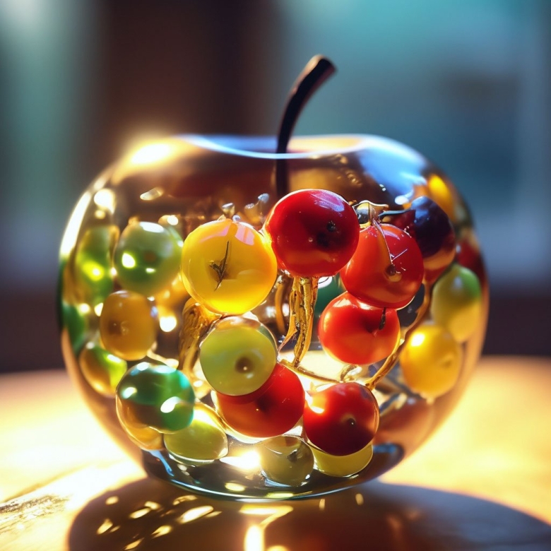 Стеклянное яблоко