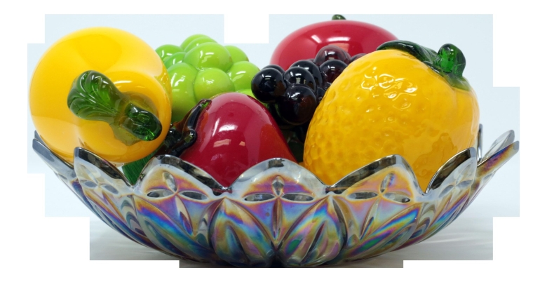 Декоративные фрукты стеклянная