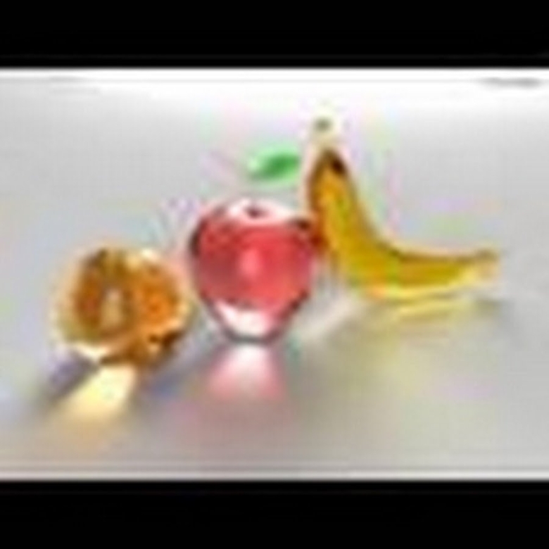 Декоративные фрукты из стекла