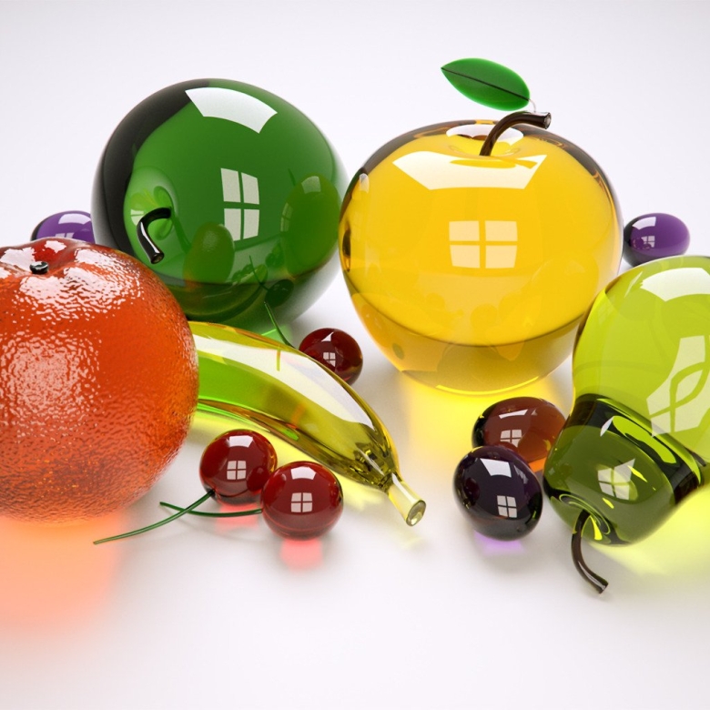 Разноцветные фрукты