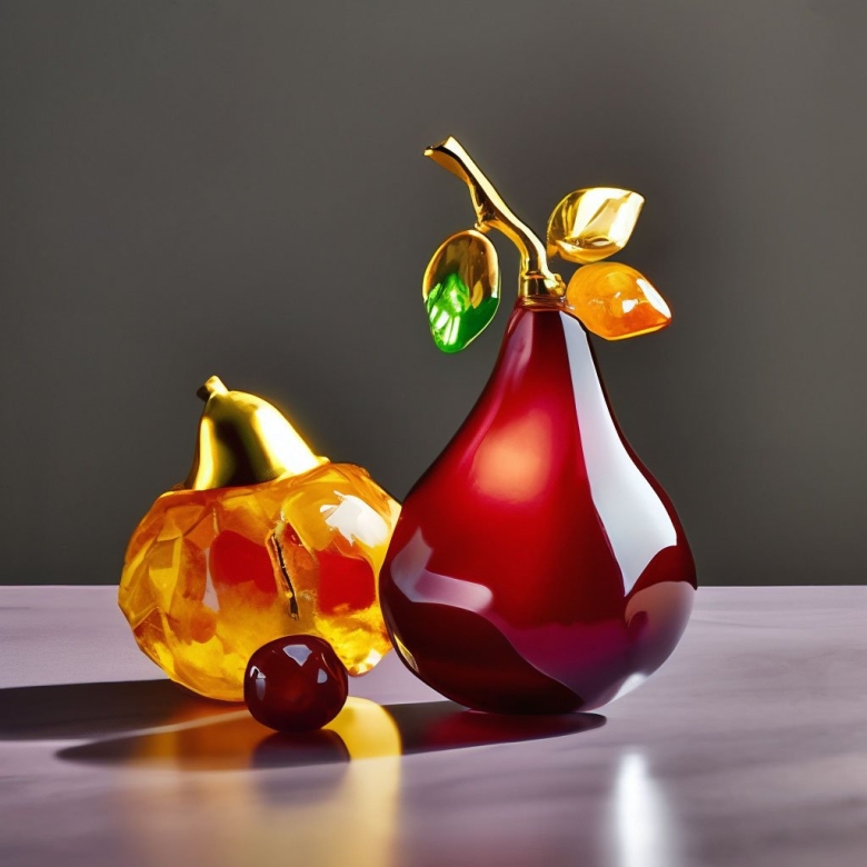 Стеклянные фрукты