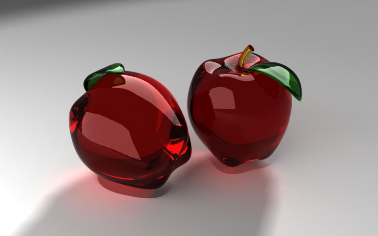 Стеклянное яблоко