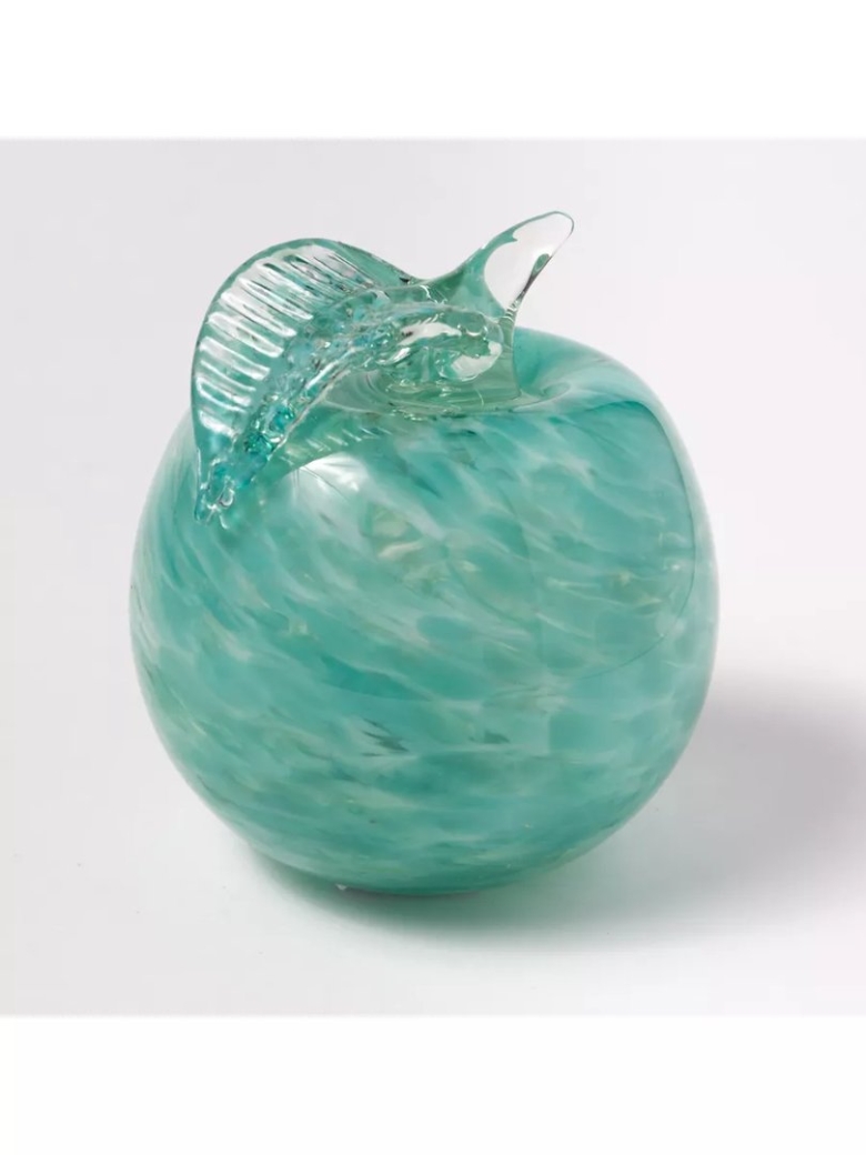Сувенир яблоко зеленое стеклянное