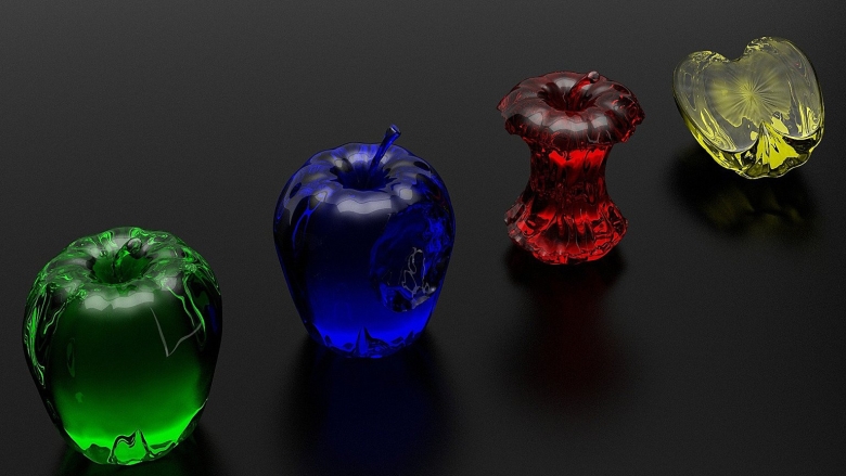 Стеклянное яблоко