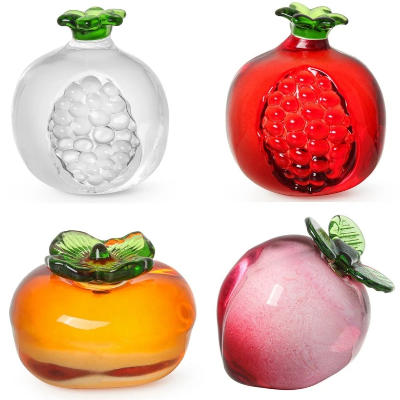 Стеклянная фрукты для интерьера