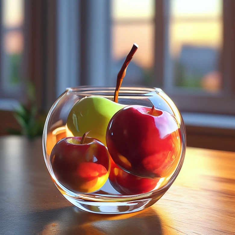 Ваза с яблоками