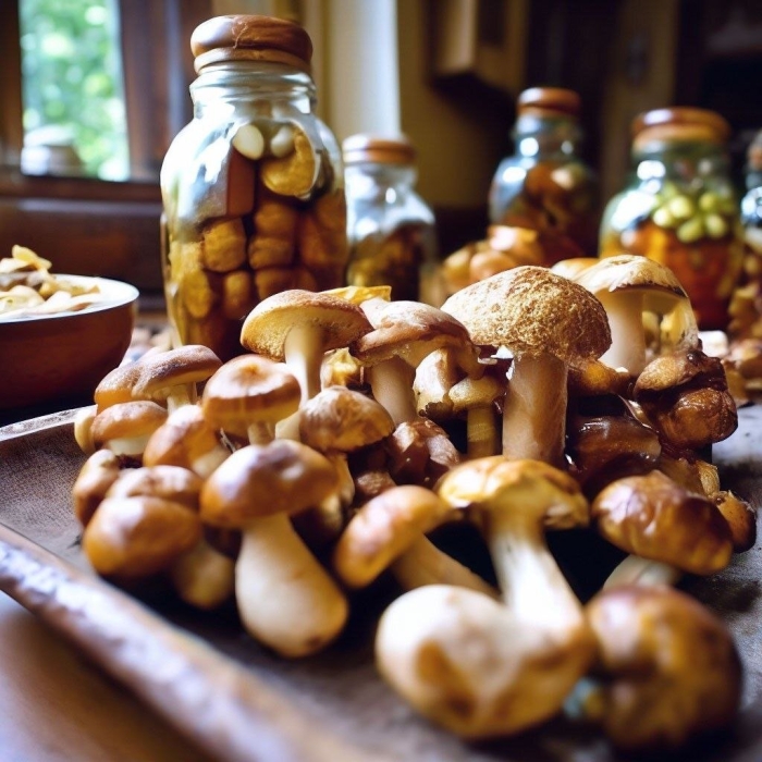 Грибы маринованные