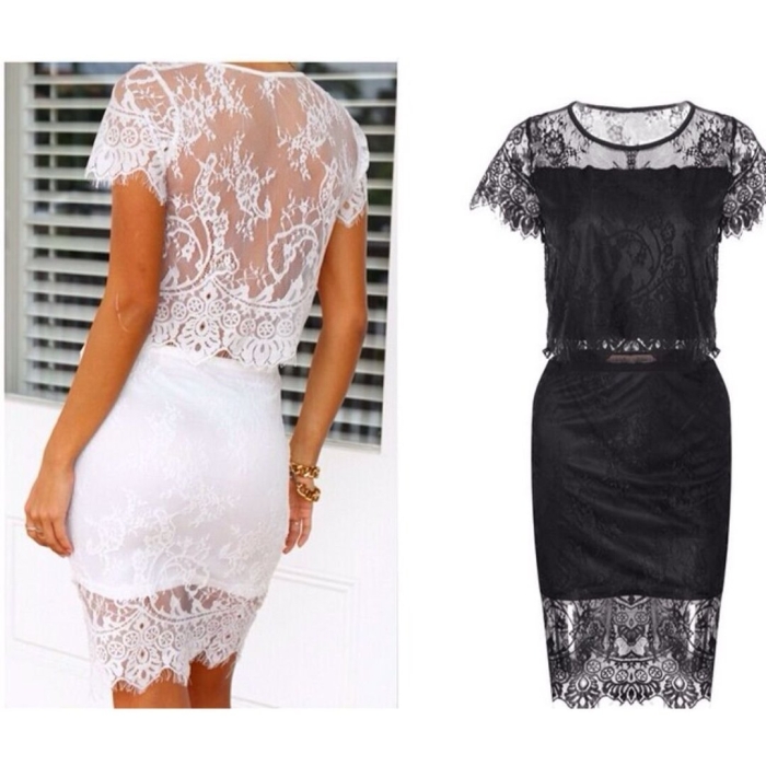 Платье кружевное летнее