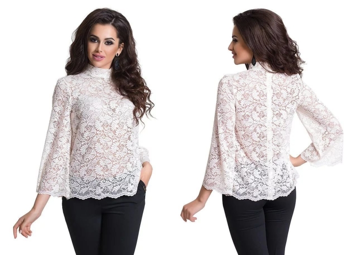Блузка из гипюра