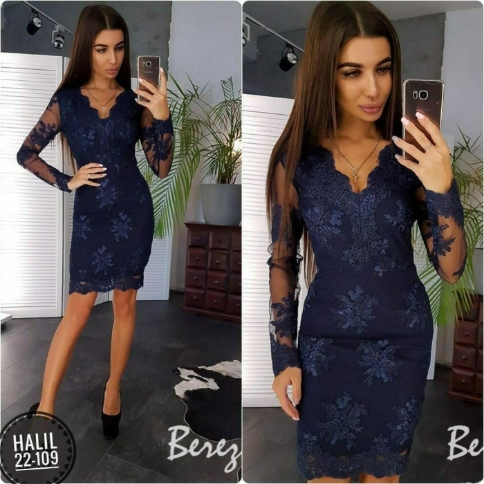 Платье женское кружевное