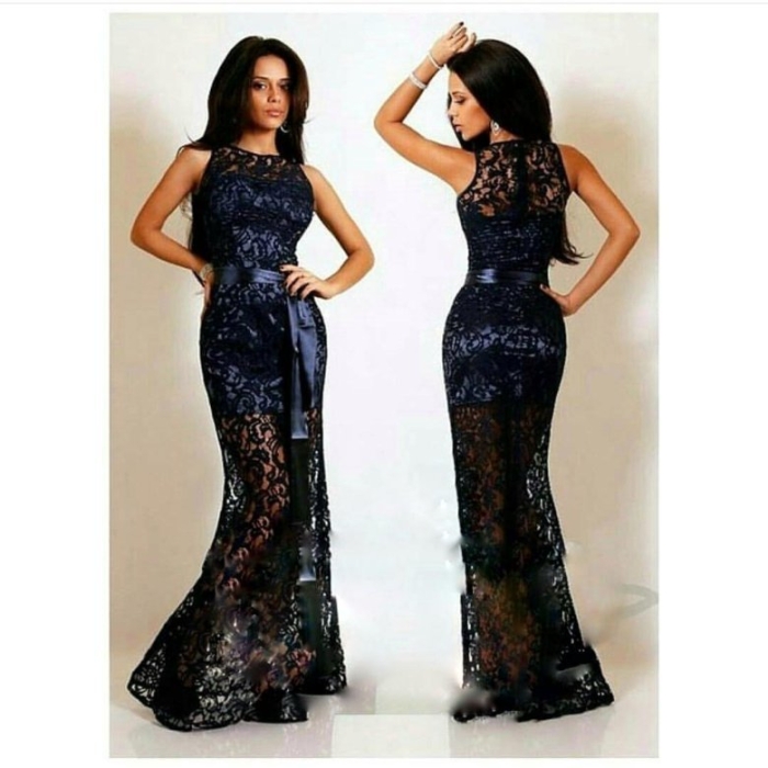 Платья гипюровые длинные вечерние