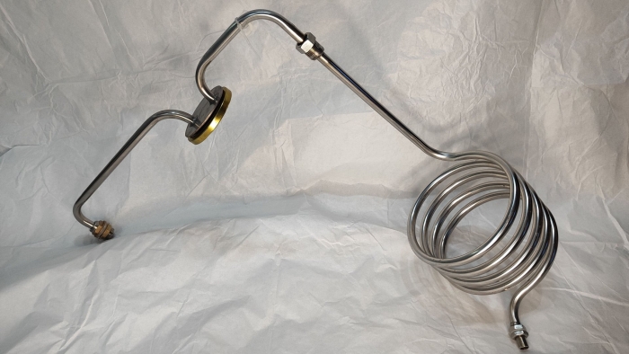 Медный змеевик с сухопарником