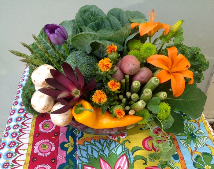 Осенний букет из овощей