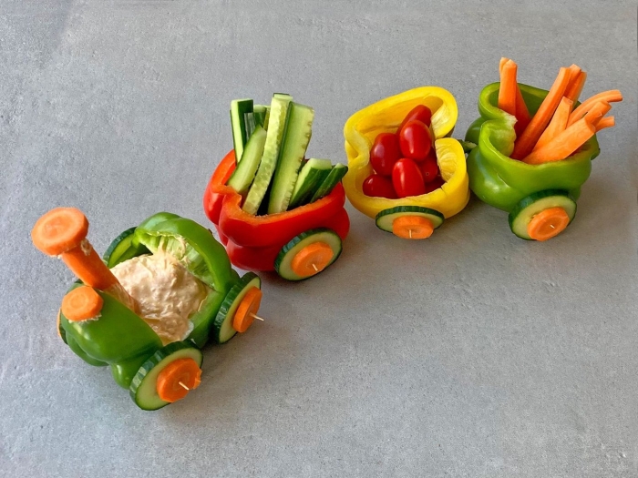 Паровозик из овощей