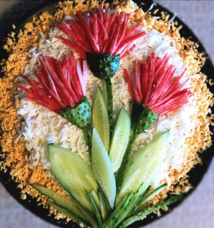 Украшение салата