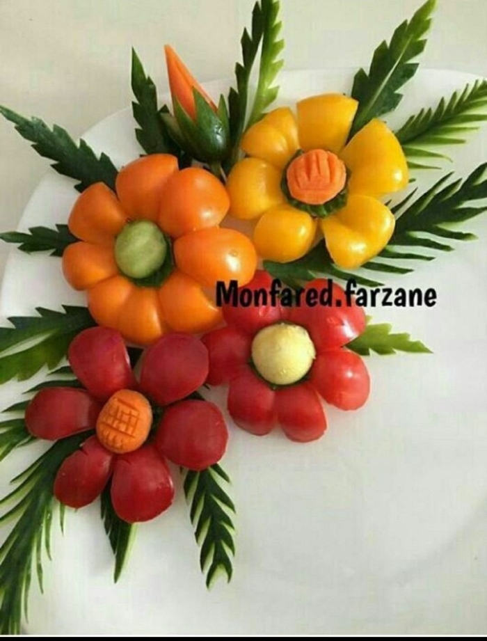 Украшение из овощей