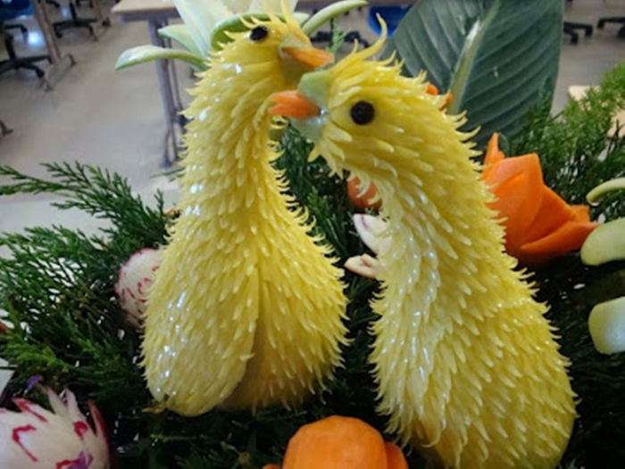 Карвинг из овощей и фруктов