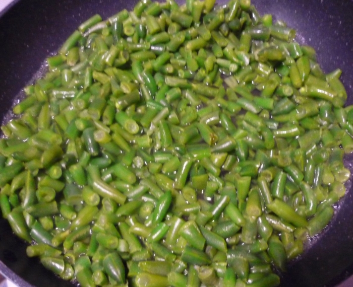 Жареная стручковая фасоль